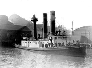 Vintage Fireboat Photo