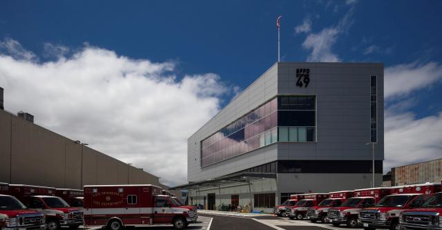 Station 49 and ambulance yard